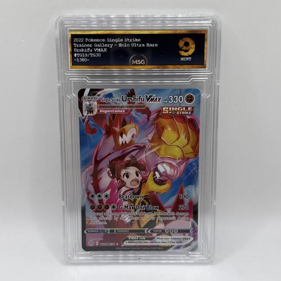 2022 Pokemon SWSH Brilliant Stars SS Urshifu VMAX #TG19 Full Art Graded 9 Mint - Picture 1 of 2